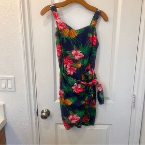 Vintage Hawaiian wrap dress